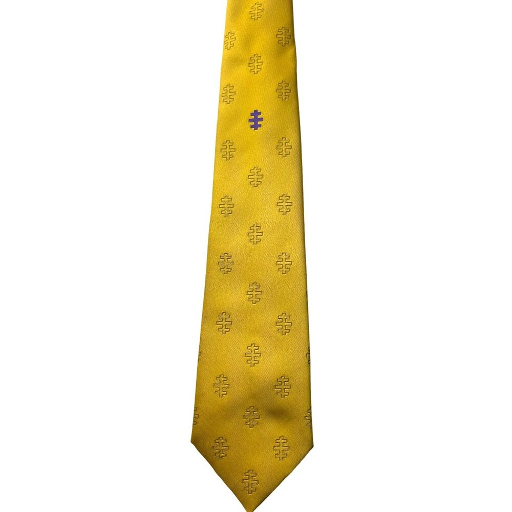 Toye Kenning & Spencer Ltd Gold Polyester Tie Cornelia James Neckwear - Picture 2 of 7